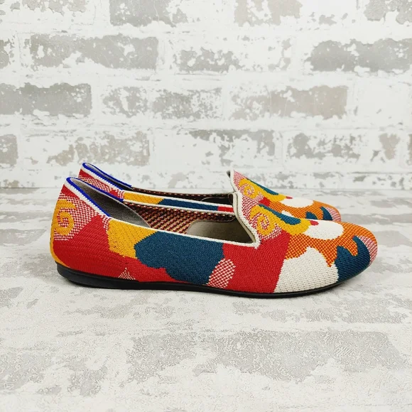 New Rothy's Amber Moroccan Round Toe Slip On Loafers C114 - Picture 3 of 8